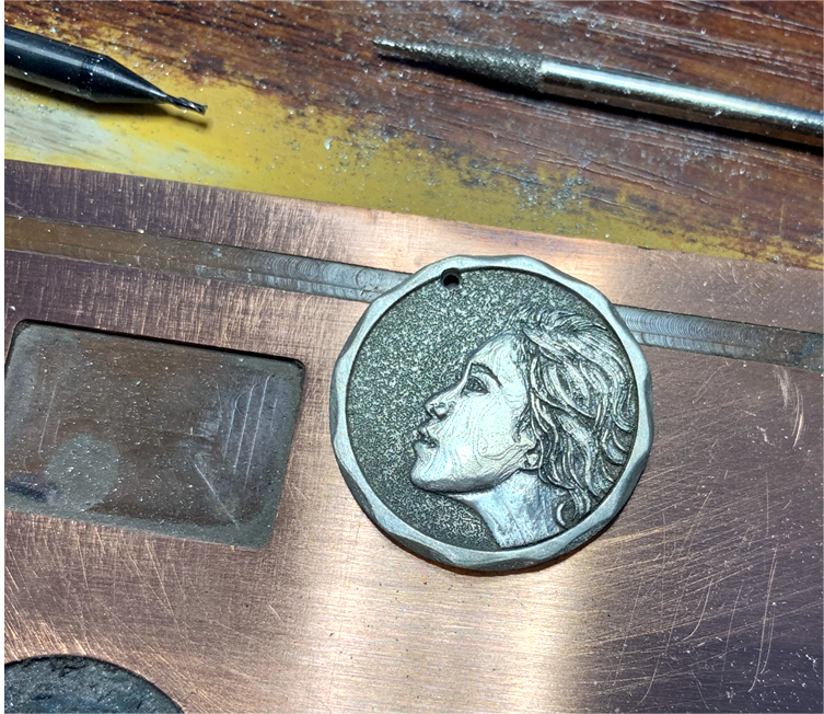 Custom Handcrafted Sterling Silver Necklace with Personalized Engraved Pendant for Family and Pet Photos Couple's Gift and Keepsake