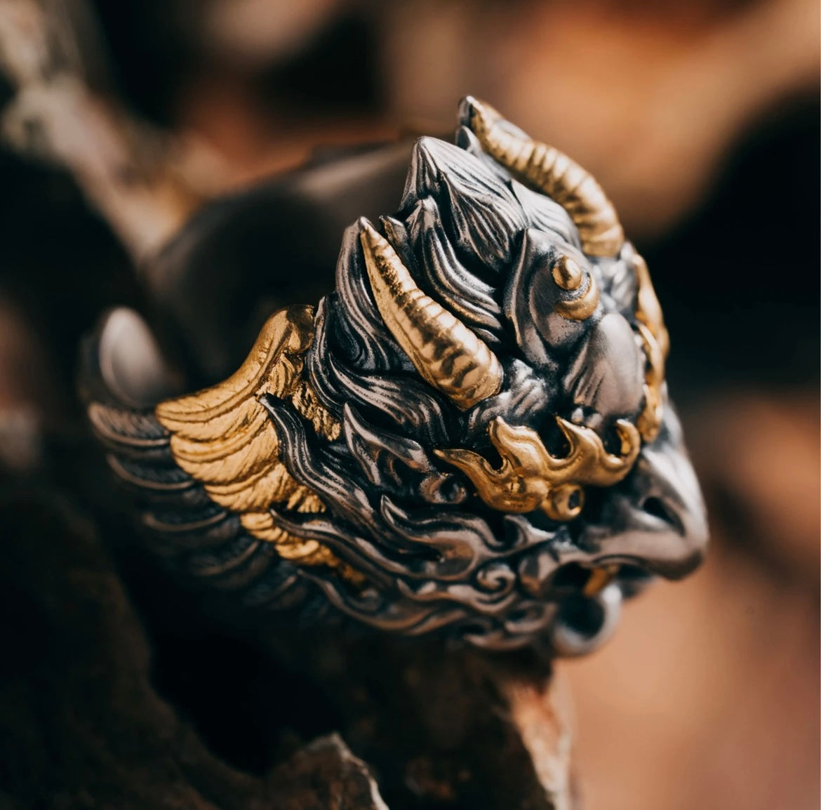 925 Silver Garuda Ring Handmade Original Men's Symbolic Power Design